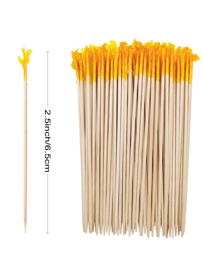 BLUETOP BLUE TOP Wood Frill Picks Toothpicks 2.5 Inch Value Pack 1600pcs,Cocktail Party Toothpicks Wood Decorative toothpicks - Image 2